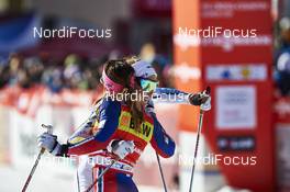 13.12.2015, Davos, Switzerland (SUI): Stina Nilsson (SWE), Maiken Caspersen Falla (NOR), (l-r)  - FIS world cup cross-country, individual sprint, Davos (SUI). www.nordicfocus.com. © Felgenhauer/NordicFocus. Every downloaded picture is fee-liable.