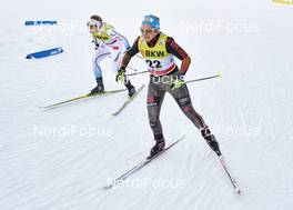 13.12.2015, Davos, Switzerland (SUI): Jonna Sundling (SWE), Sandra Ringwald (GER), (l-r)  - FIS world cup cross-country, individual sprint, Davos (SUI). www.nordicfocus.com. © Felgenhauer/NordicFocus. Every downloaded picture is fee-liable.