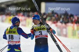 13.12.2015, Davos, Switzerland (SUI): Baptiste Gros (FRA), Martti Jylhae (FIN), (l-r)  - FIS world cup cross-country, individual sprint, Davos (SUI). www.nordicfocus.com. © Felgenhauer/NordicFocus. Every downloaded picture is fee-liable.