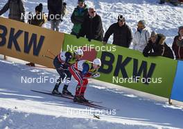 13.12.2015, Davos, Switzerland (SUI): Federico Pellegrino (ITA), Haavard Solaas Taugboel (NOR), (l-r)  - FIS world cup cross-country, individual sprint, Davos (SUI). www.nordicfocus.com. © Felgenhauer/NordicFocus. Every downloaded picture is fee-liable.
