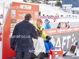 11.12.2015, Davos, Switzerland (SUI): Michal Lamplot (CZE) testing the hot chair   - FIS world cup cross-country, training, Davos (SUI). www.nordicfocus.com. © Felgenhauer/NordicFocus. Every downloaded picture is fee-liable.