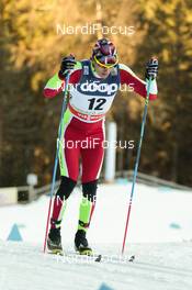 20.12.2015, Toblach, Italy (ITA): Sergei Dolidovich (BLR) - FIS world cup cross-country, 15km men, Toblach (ITA). www.nordicfocus.com. © Modica/NordicFocus. Every downloaded picture is fee-liable.