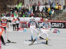 19.12.2015, Toblach, Italy (ITA): Johan Edin (SWE), Emil Joensson (SWE), (l-r)  - FIS world cup cross-country, individual sprint, Toblach (ITA). www.nordicfocus.com. © Modica/NordicFocus. Every downloaded picture is fee-liable.