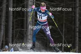 19.12.2015, Toblach, Italy (ITA): Jessica Diggins (USA) - FIS world cup cross-country, individual sprint, Toblach (ITA). www.nordicfocus.com. © Modica/NordicFocus. Every downloaded picture is fee-liable.