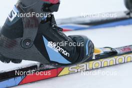 18.12.2015, Toblach, Italy (ITA): Salomon boots and ski   - FIS world cup cross-country, training, Toblach (ITA). www.nordicfocus.com. © Modica/NordicFocus. Every downloaded picture is fee-liable.