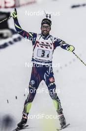 03.03.2016, Oslo, Norway (NOR): Martin Fourcade (FRA) - IBU world championships biathlon, relay mixed, Oslo (NOR). www.nordicfocus.com. © Manzoni/NordicFocus. Every downloaded picture is fee-liable.
