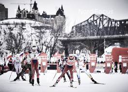 01.03.2016, Gatineau, Canada (CAN): Petra Novakova (CZE), Ingvild Flugstad Oestberg (NOR), Maiken Caspersen Falla (NOR), Ida Ingemarsdotter (SWE), (l-r)  - FIS world cup cross-country, individual sprint, Gatineau (CAN). www.nordicfocus.com. © Felgenhauer/NordicFocus. Every downloaded picture is fee-liable.