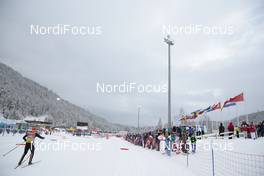17.01.2015, Seefeld, Austria (AUT):  Venue, Spectators watching athletes warming up - FIS world cup nordic combined, individual gundersen HS109/10km, Seefeld (AUT). www.nordicfocus.com. © Modica/NordicFocus. Every downloaded picture is fee-liable.