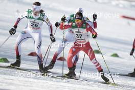 01.02.2015, Val di Fiemme, Italy (ITA): Mikko Kokslien (NOR), Alessandro Pittin (ITA), (l-r) - FIS world cup nordic combined, individual gundersen HS134/10km, Val di Fiemme (ITA). www.nordicfocus.com. © Modica/NordicFocus. Every downloaded picture is fee-liable.