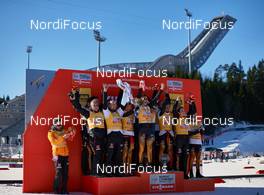 14.03.2015, Oslo, Norway (NOR): Team Germany - FIS world cup nordic combined, cups, Oslo (NOR). www.nordicfocus.com. © Felgenhauer/NordicFocus. Every downloaded picture is fee-liable.