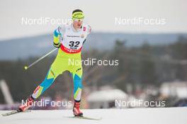 26.02.2015, Falun, Sweden (SWE): Gasper Berlot (SLO) - FIS nordic world ski championships, nordic combined, individual gundersen HS134/10km, Falun (SWE). www.nordicfocus.com. © NordicFocus. Every downloaded picture is fee-liable.