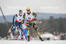 26.02.2015, Falun, Sweden (SWE): Sebastien Lacroix (FRA), Ilkka Herola (FIN), (l-r)  - FIS nordic world ski championships, nordic combined, individual gundersen HS134/10km, Falun (SWE). www.nordicfocus.com. © NordicFocus. Every downloaded picture is fee-liable.