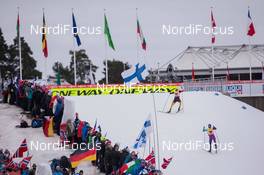 28.02.2015, Falun, Sweden (SWE): Johannes Rydzek (GER), Yoshito Watabe (JPN) - FIS nordic world ski championships, nordic combined, team sprint HS134/2x7.5km, Falun (SWE). www.nordicfocus.com. © NordicFocus. Every downloaded picture is fee-liable.