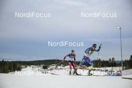 05.12.2015, Lillehammer, Norway (NOR): Bernhard Gruber (AUT), Francois Braud (FRA), (l-r)  - FIS world cup nordic combined, individual gundersen HS138/10km, Lillehammer (NOR). www.nordicfocus.com. © Modica/NordicFocus. Every downloaded picture is fee-liable.