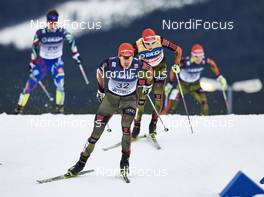 05.12.2015, Lillehammer, Norway (NOR): Johannes Rydzek (GER), Eric Frenzel (GER), (l-r)  - FIS world cup nordic combined, individual gundersen HS138/10km, Lillehammer (NOR). www.nordicfocus.com. © Felgenhauer/NordicFocus. Every downloaded picture is fee-liable.