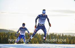 06.12.2015, Lillehammer, Norway (NOR): Laurent Muhlethaler (FRA), Manuel Maierhofer (ITA), (l-r)  - FIS world cup nordic combined, individual gundersen HS138/10km, Lillehammer (NOR). www.nordicfocus.com. © Felgenhauer/NordicFocus. Every downloaded picture is fee-liable.