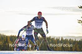 06.12.2015, Lillehammer, Norway (NOR): Thomas Kjelbotn (NOR), Ilkka Herola (FIN), Johannes Rydzek (GER), (l-r)  - FIS world cup nordic combined, individual gundersen HS138/10km, Lillehammer (NOR). www.nordicfocus.com. © Felgenhauer/NordicFocus. Every downloaded picture is fee-liable.