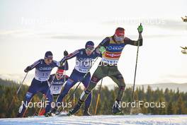 06.12.2015, Lillehammer, Norway (NOR): Magnus Krog (NOR), Jan Schmid (NOR), Fabian Riessle (GER), (l-r)  - FIS world cup nordic combined, individual gundersen HS138/10km, Lillehammer (NOR). www.nordicfocus.com. © Felgenhauer/NordicFocus. Every downloaded picture is fee-liable.