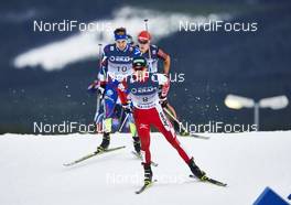 05.12.2015, Lillehammer, Norway (NOR): Maxime Laheurte (FRA), Akito Watabe (JPN), (l-r)  - FIS world cup nordic combined, individual gundersen HS138/10km, Lillehammer (NOR). www.nordicfocus.com. © Felgenhauer/NordicFocus. Every downloaded picture is fee-liable.