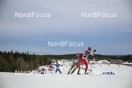 05.12.2015, Lillehammer, Norway (NOR): Maxime Laheurte (FRA), Manuel Faisst (GER), Akito Watabe (JPN) - FIS world cup nordic combined, individual gundersen HS138/10km, Lillehammer (NOR). www.nordicfocus.com. © Modica/NordicFocus. Every downloaded picture is fee-liable.