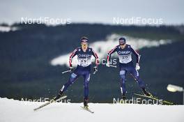 05.12.2015, Lillehammer, Norway (NOR): Espen Andersen (NOR), Thomas Kjelbotn (NOR), (l-r)  - FIS world cup nordic combined, individual gundersen HS138/10km, Lillehammer (NOR). www.nordicfocus.com. © Felgenhauer/NordicFocus. Every downloaded picture is fee-liable.
