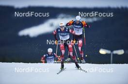 05.12.2015, Lillehammer, Norway (NOR): Mario Seidl (AUT), Lukas Klapfer (AUT), (l-r)  - FIS world cup nordic combined, individual gundersen HS138/10km, Lillehammer (NOR). www.nordicfocus.com. © Felgenhauer/NordicFocus. Every downloaded picture is fee-liable.