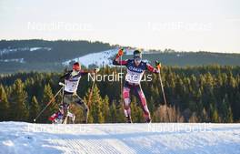 06.12.2015, Lillehammer, Norway (NOR): Terence Weber (GER), Philipp Orter (AUT), (l-r)  - FIS world cup nordic combined, individual gundersen HS138/10km, Lillehammer (NOR). www.nordicfocus.com. © Felgenhauer/NordicFocus. Every downloaded picture is fee-liable.
