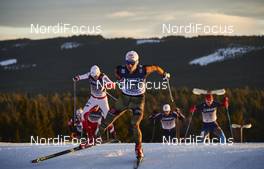 06.12.2015, Lillehammer, Norway (NOR): Adam Cieslar (POL), Jakob Lange (GER), (l-r)  - FIS world cup nordic combined, individual gundersen HS138/10km, Lillehammer (NOR). www.nordicfocus.com. © Felgenhauer/NordicFocus. Every downloaded picture is fee-liable.