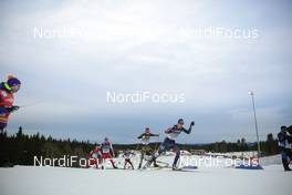 05.12.2015, Lillehammer, Norway (NOR): Yoshito Watabe (JPN), Terence Weber (GER), Magnus Krog (NOR), (l-r)  - FIS world cup nordic combined, individual gundersen HS138/10km, Lillehammer (NOR). www.nordicfocus.com. © Modica/NordicFocus. Every downloaded picture is fee-liable.