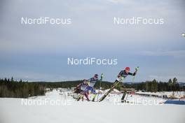 05.12.2015, Lillehammer, Norway (NOR): Francois Braud (FRA), Fabian Riessle (GER), (l-r)  - FIS world cup nordic combined, individual gundersen HS138/10km, Lillehammer (NOR). www.nordicfocus.com. © Modica/NordicFocus. Every downloaded picture is fee-liable.