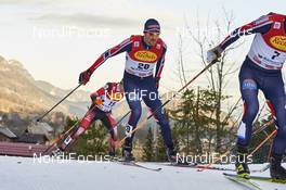 19.12.2015, Ramsau, Austria (AUT): Wilhelm Denifl (AUT), Magnus Hovdal Moan (NOR), (l-r)  - FIS world cup nordic combined, individual gundersen HS96/10km, Ramsau (AUT). www.nordicfocus.com. © Felgenhauer/NordicFocus. Every downloaded picture is fee-liable.