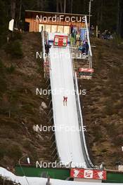 20.12.2015, Ramsau, Austria (AUT): ski jumper in the inrun   - FIS world cup nordic combined, individual gundersen HS96/10km, Ramsau (AUT). www.nordicfocus.com. © Felgenhauer/NordicFocus. Every downloaded picture is fee-liable.