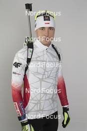 28.11.2015, Oestersund, Sweden, (SWE): Gregorz Guzik (POL) - IBU world cup biathlon, photoshooting, Oestersund (SWE) . www.nordicfocus.com. © Manzoni/NordicFocus. Every downloaded picture is fee-liable.