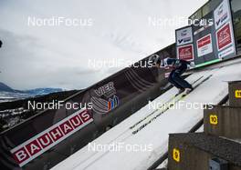 04.01.2015, Innsbruck, Austria (AUT): Kento Sakuyama (JPN), Fischer - FIS world cup ski jumping, four hills tournament, individual HS130, Innsbruck (AUT). www.nordicfocus.com. © Laiho/NordicFocus. Every downloaded picture is fee-liable.