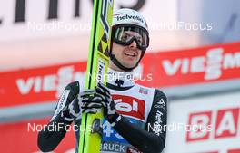 04.01.2015, Innsbruck, Austria (AUT): Simon Ammann (SUI), Fischer - FIS world cup ski jumping, four hills tournament, individual HS130, Innsbruck (AUT). www.nordicfocus.com. © Laiho/NordicFocus. Every downloaded picture is fee-liable.
