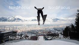 04.01.2015, Innsbruck, Austria (AUT): Siim-Tanel Sammelselg (EST) - FIS world cup ski jumping, four hills tournament, individual HS130, qualification, Innsbruck (AUT). www.nordicfocus.com. © Laiho/NordicFocus. Every downloaded picture is fee-liable.