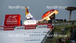 04.01.2015, Innsbruck, Austria (AUT): sponsors at the stadium - FIS world cup ski jumping, four hills tournament, individual HS130, Innsbruck (AUT). www.nordicfocus.com. © Laiho/NordicFocus. Every downloaded picture is fee-liable.