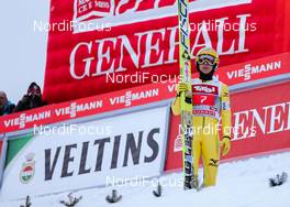 04.01.2015, Innsbruck, Austria (AUT): Noriaki Kasai (JPN), Fischer - FIS world cup ski jumping, four hills tournament, individual HS130, Innsbruck (AUT). www.nordicfocus.com. © Laiho/NordicFocus. Every downloaded picture is fee-liable.