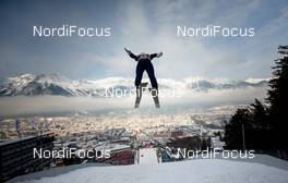 04.01.2015, Innsbruck, Austria (AUT): Taku Takeuchi (JPN), Fischer - FIS world cup ski jumping, four hills tournament, individual HS130, qualification, Innsbruck (AUT). www.nordicfocus.com. © Laiho/NordicFocus. Every downloaded picture is fee-liable.