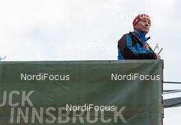 04.01.2015, Innsbruck, Austria (AUT): Walter Hofer (AUT), the race director of FIS - FIS world cup ski jumping, four hills tournament, individual HS130, Innsbruck (AUT). www.nordicfocus.com. © Laiho/NordicFocus. Every downloaded picture is fee-liable.