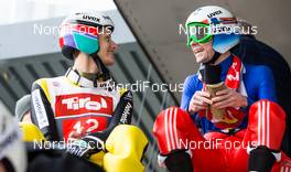 04.01.2015, Innsbruck, Austria (AUT): (l-r) Gregor Deschwanden (SUI), Fischer and Anders Jacobsen (NOR) - FIS world cup ski jumping, four hills tournament, individual HS130, Innsbruck (AUT). www.nordicfocus.com. © Laiho/NordicFocus. Every downloaded picture is fee-liable.