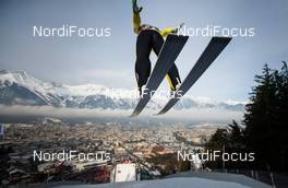 04.01.2015, Innsbruck, Austria (AUT): Peter Prevc (SLO) - FIS world cup ski jumping, four hills tournament, individual HS130, qualification, Innsbruck (AUT). www.nordicfocus.com. © Laiho/NordicFocus. Every downloaded picture is fee-liable.