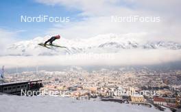 04.01.2015, Innsbruck, Austria (AUT): Simon Ammann (SUI), Fischer - FIS world cup ski jumping, four hills tournament, individual HS130, qualification, Innsbruck (AUT). www.nordicfocus.com. © Laiho/NordicFocus. Every downloaded picture is fee-liable.