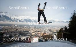 04.01.2015, Innsbruck, Austria (AUT): Anders Fannemel (NOR) - FIS world cup ski jumping, four hills tournament, individual HS130, qualification, Innsbruck (AUT). www.nordicfocus.com. © Laiho/NordicFocus. Every downloaded picture is fee-liable.