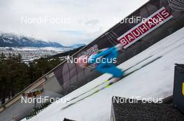04.01.2015, Innsbruck, Austria (AUT): Stefan Kraft (AUT), Fischer - FIS world cup ski jumping, four hills tournament, individual HS130, Innsbruck (AUT). www.nordicfocus.com. © Laiho/NordicFocus. Every downloaded picture is fee-liable.