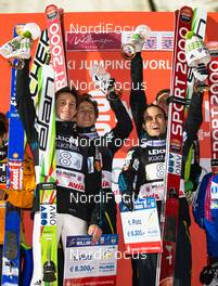 31.01.2015, Willingen, Germany (GER): (l-r) Peter Prevc (SLO), Jurij Tepes (SLO), Jernej Damjan (SLO) and Nejc Dezman (SLO) - FIS world cup ski jumping, team HS145, Willingen (GER). www.nordicfocus.com. © Laiho/NordicFocus. Every downloaded picture is fee-liable.