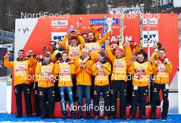 22.03.2015, Planica, Slovenia (SLO):  Team Germany winning the nations cup - FIS world cup ski jumping, cups, Planica (SLO). www.nordicfocus.com. © Felgenhauer/NordicFocus. Every downloaded picture is fee-liable.