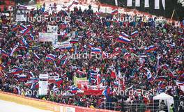 22.03.2015, Planica, Slovenia (SLO): slovenian fans - FIS world cup ski jumping, individual HS215, Planica (SLO). www.nordicfocus.com. © Felgenhauer/NordicFocus. Every downloaded picture is fee-liable.
