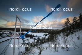 27.11.2015, Ruka, Finland (FIN): Hard wind during Ski Jumping   - FIS world cup ski jumping, individual HS142, Ruka (FIN). www.nordicfocus.com. © Modica/NordicFocus. Every downloaded picture is fee-liable.