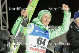 06.12.2015, Lillehammer, Norway (NOR): Peter Prevc (SLO) - FIS world cup ski jumping, individual HS138, Lillehammer (NOR). www.nordicfocus.com. © Modica/NordicFocus. Every downloaded picture is fee-liable.